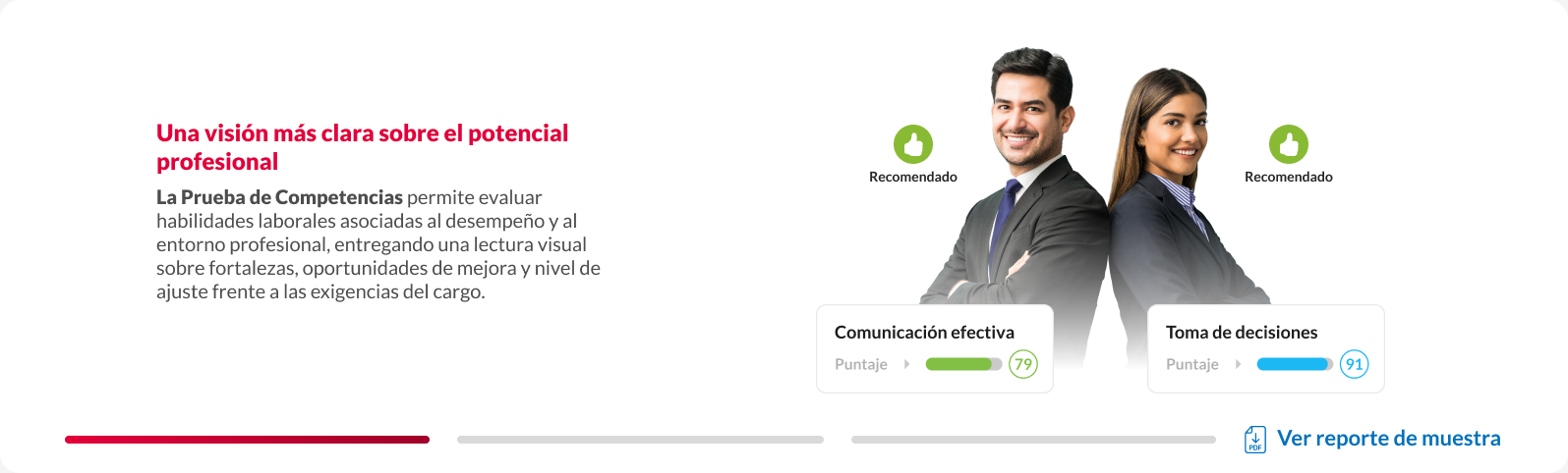 Prueba de Competencias: evaluación por perfil