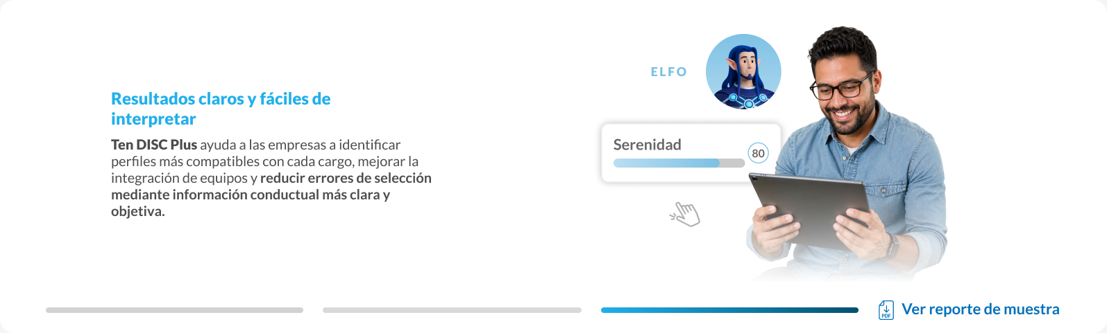 Ten DISC Plus: resultados claros y fáciles de interpretar